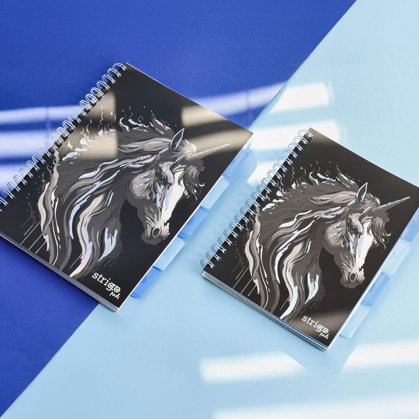 Kołozeszyt B5/100k. kr Project Book Unicorn czarny 80g Strigo PADS022 WPC